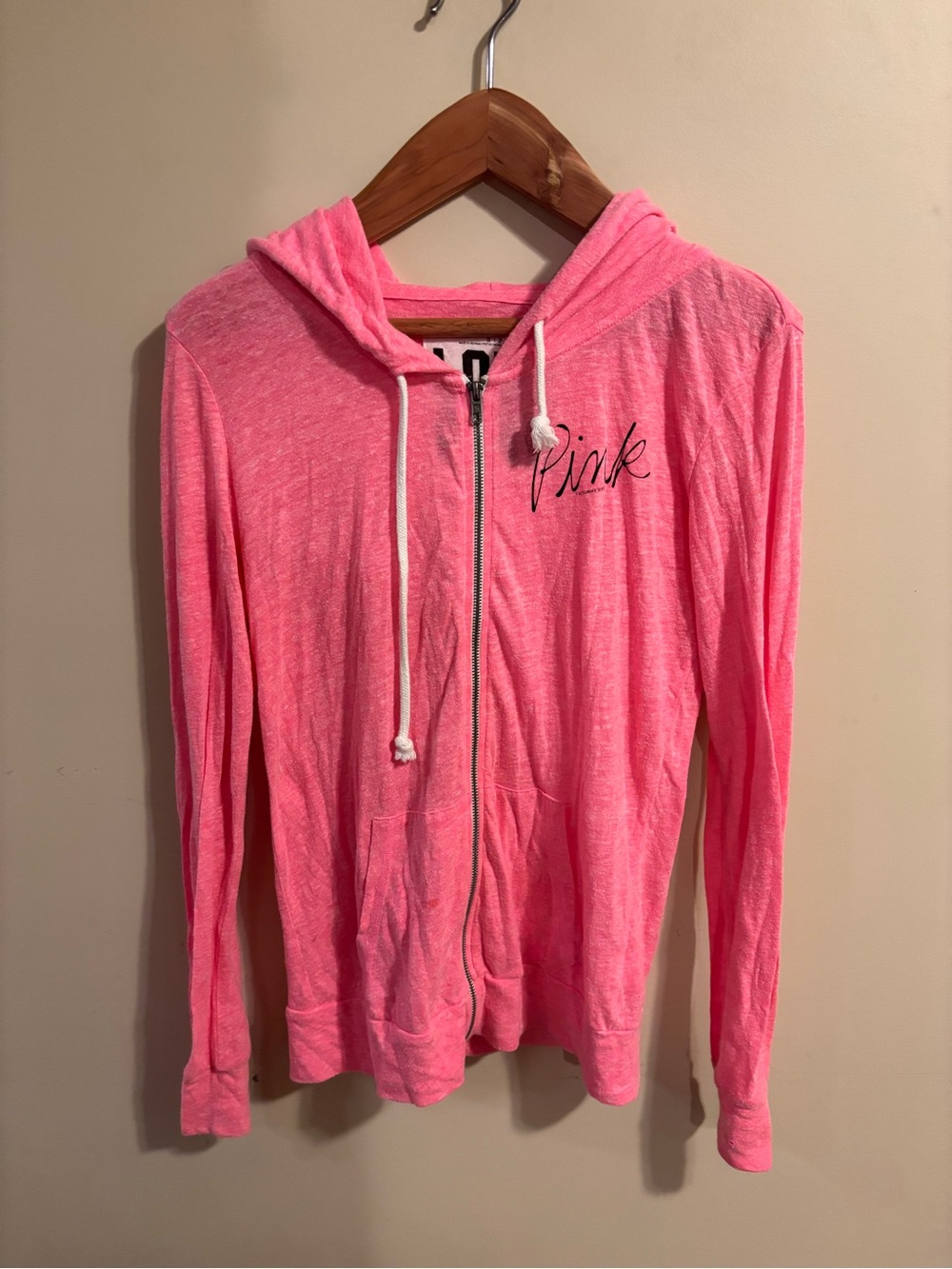 Victoria's Secret PINK- Zip up Hoodie in Coral Pink